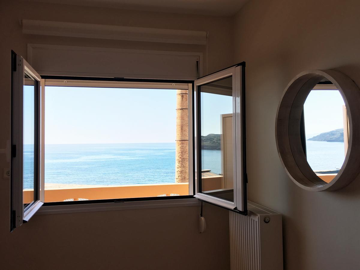 Koumpe Blue Sea View Apartment Rethymno  ภายนอก รูปภาพ