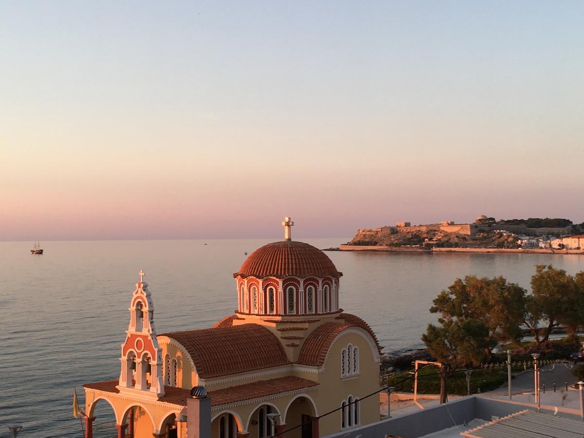 Koumpe Blue Sea View Apartment Rethymno  ภายนอก รูปภาพ