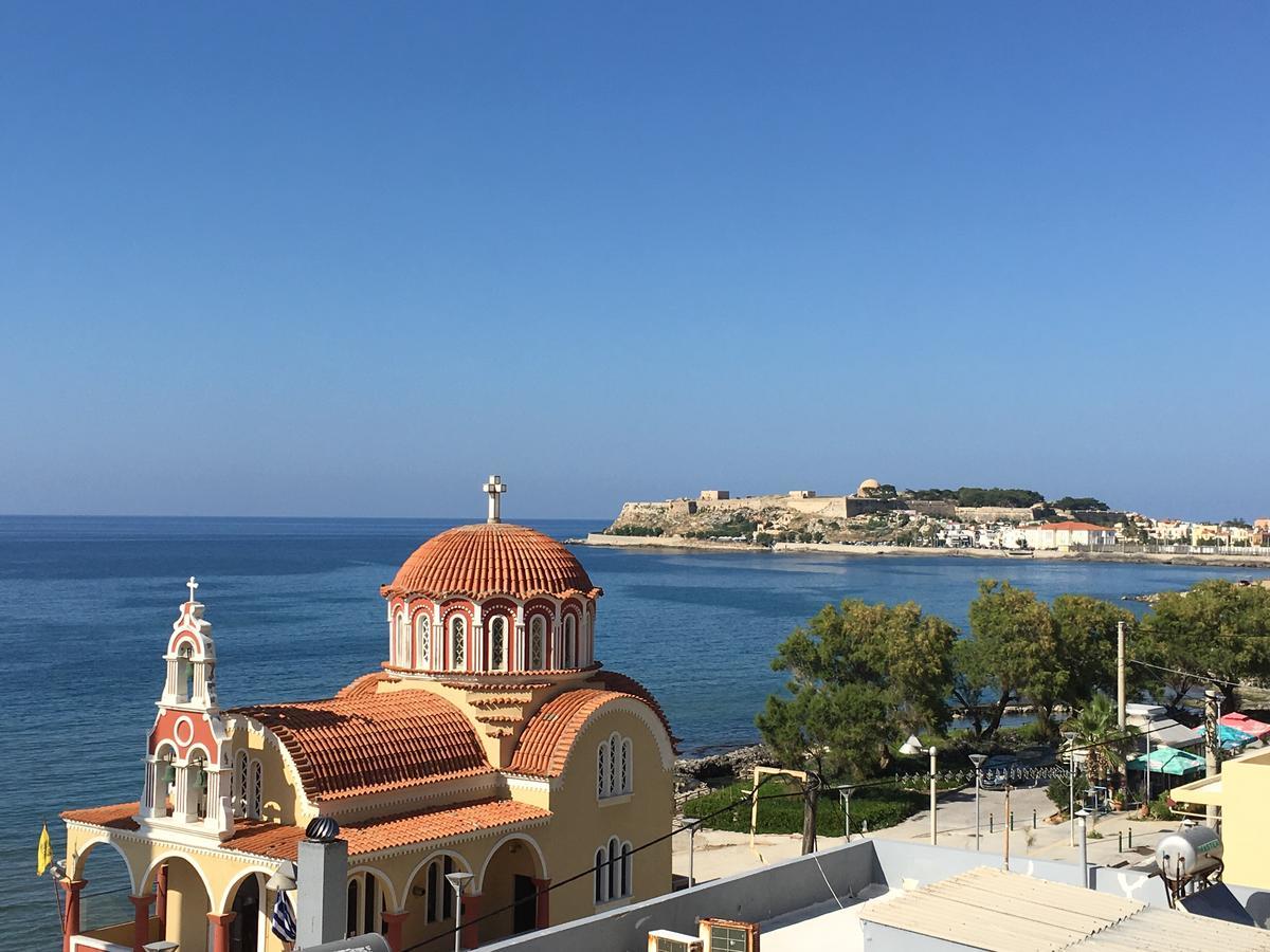Koumpe Blue Sea View Apartment Rethymno  ภายนอก รูปภาพ