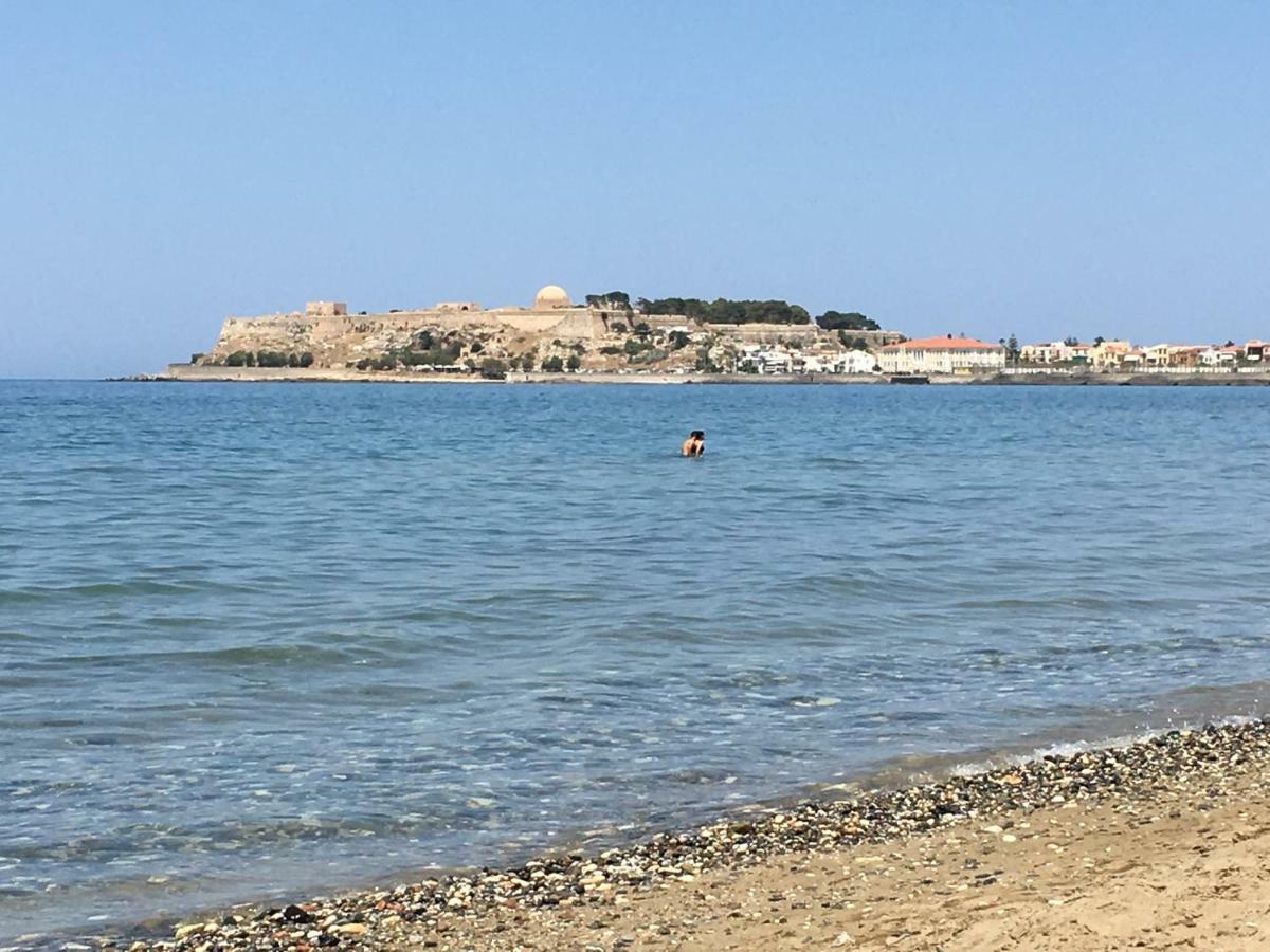 Koumpe Blue Sea View Apartment Rethymno  ภายนอก รูปภาพ